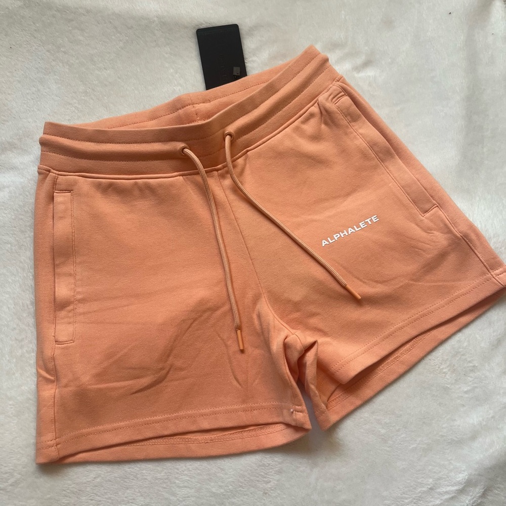 NWT Alphalete Women's Orange Shorts Size Small